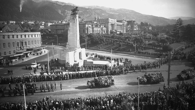 funeral procession of Michael Joseph Savage