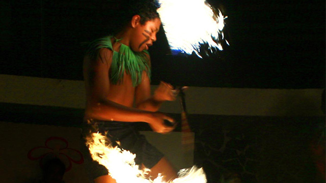 Samoan fire dance