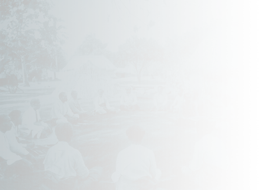 Sitting around kava bowl