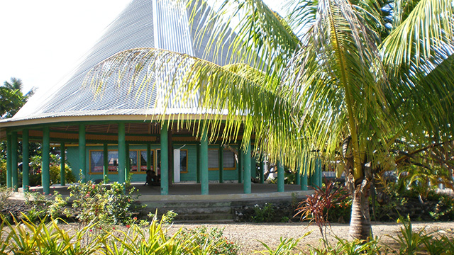 round Samoan house