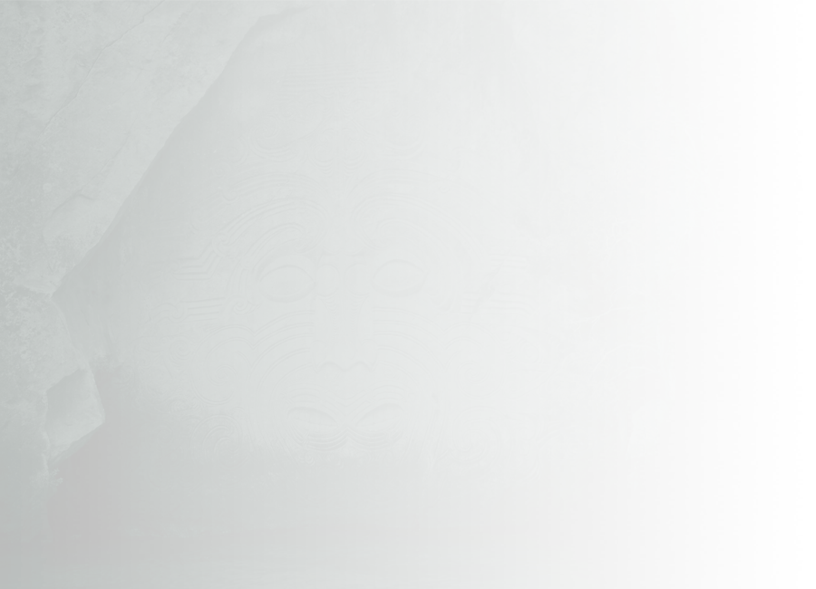 The tattooed face of Ngātoroirangi carved in the rockface above Lake Taupō, by master carver Matahi Whakataka-Brightwell.