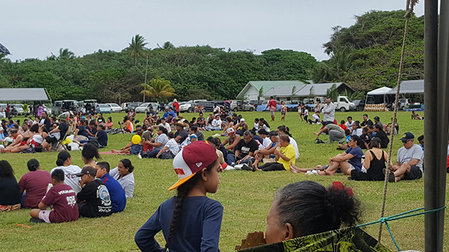 people sitting on the grass