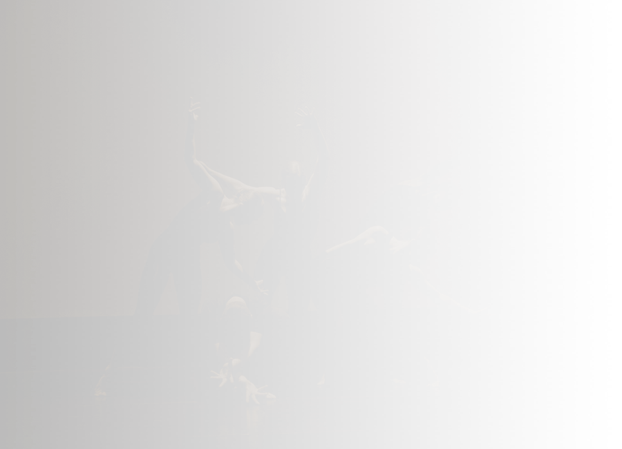five dancers on a darkened stage