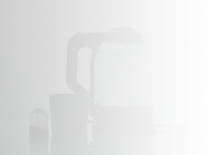 An electric kettle boiling water