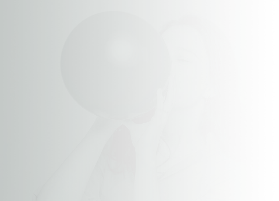 a person blowing up a balloon