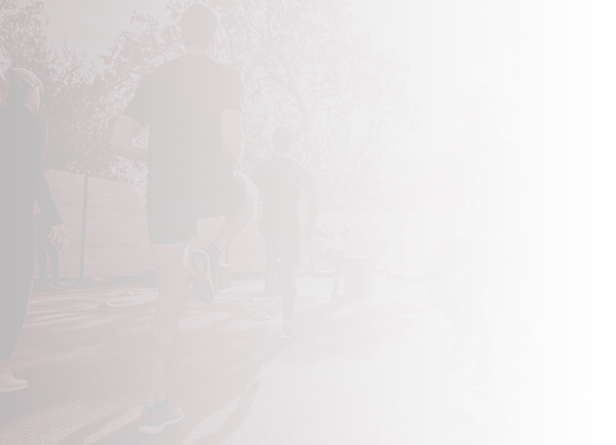 A group of people exercising together