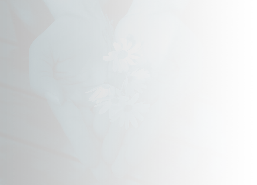hands holding flowers
