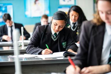 Students in class